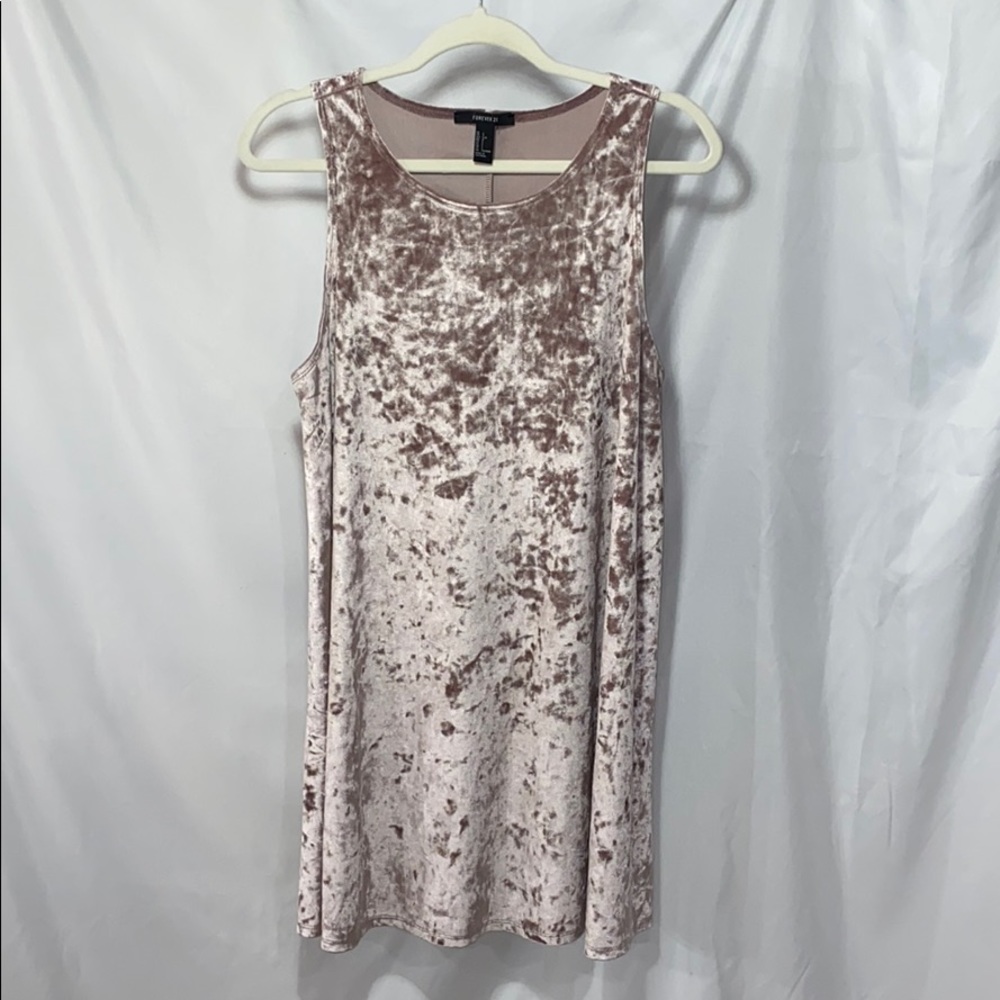Forever21 Crushed Velvet Flare Dress